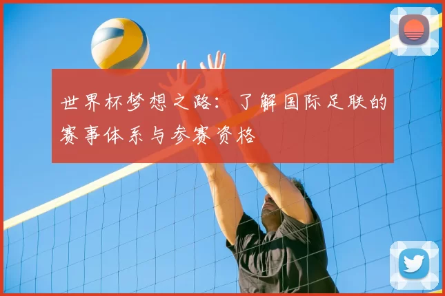 世界杯梦想之路:了解国际足联的赛事体系与参赛资格