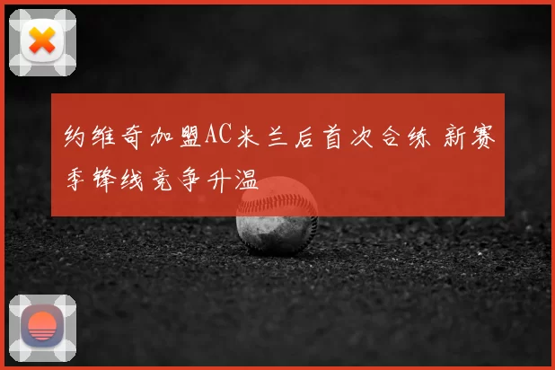 约维奇加盟AC米兰后首次合练 新赛季锋线竞争升温